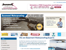 Tablet Screenshot of basementsystems.ca